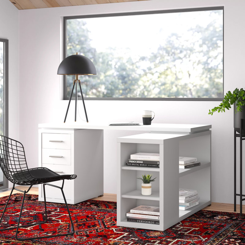 Senga Reversible LShape Executive Desk & Reviews AllModern